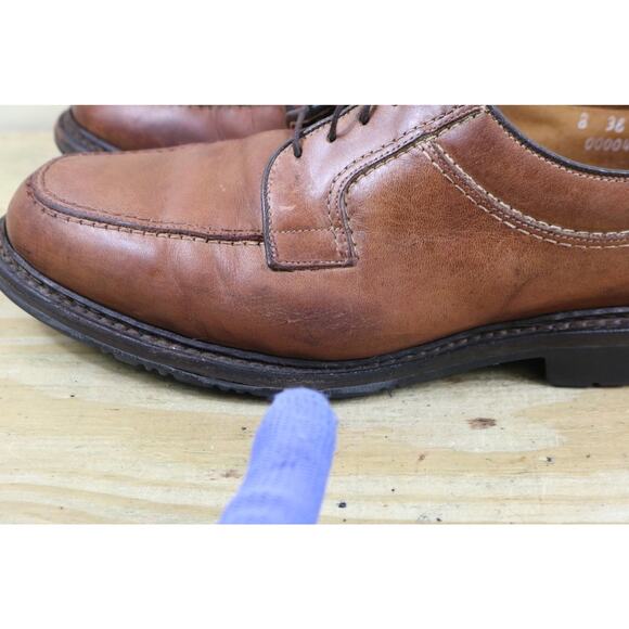 Allen Edmonds Shoes Mens 8 EEE Brown Leather Wilbert Oxfords Derby USA - Picture 6 of 11